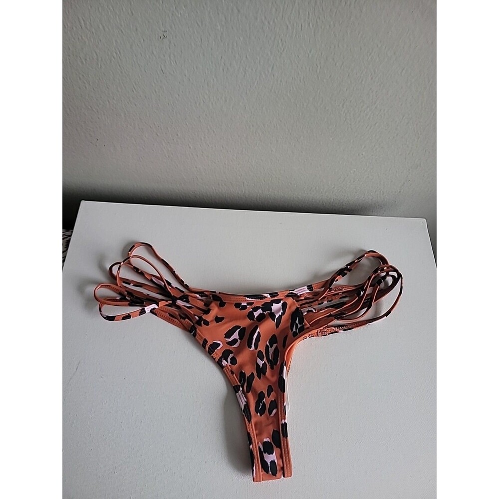 New Medium Fabletics NOA Strappy Bikini High Waist Bottoms Swimsuit Bathing Suit